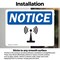 Signmission Symbol Only - Radio Frequency Hazard OSHA Notice Sign, Vinyl Decal, 5in W x 3.5in L, 2PK OS-2PACK-NS-D-35-L-16642 - alternate 4